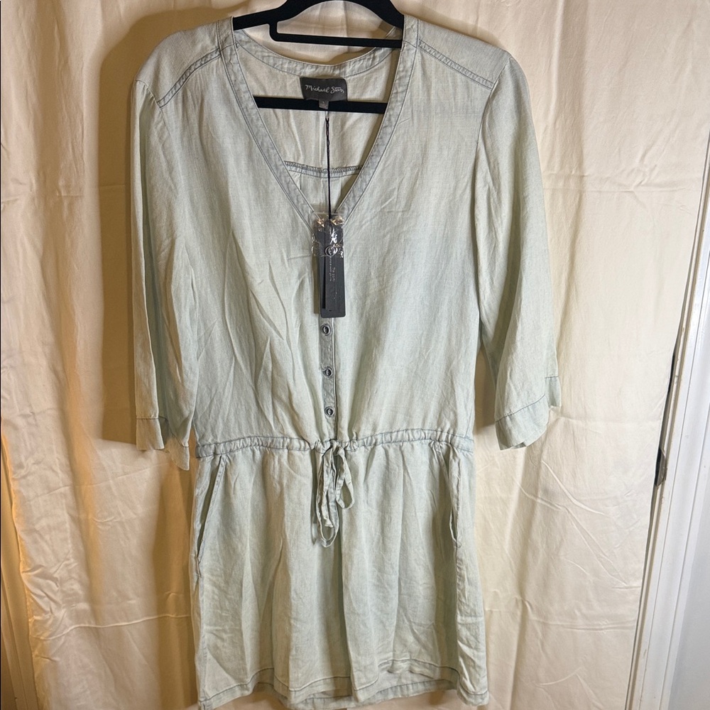 Michael Stars light blue shirt dress